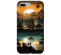 Illustration inspirée des marionnettes mystiques de Bali Indonésie Coque pour iPhone 7 Plus/8 Plus