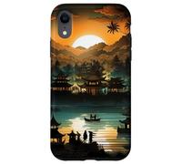 Illustration inspirée des marionnettes mystiques de Bali Indonésie Coque pour iPhone XR
