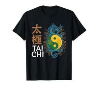 Illustration inspirée du Symbole du Dragon Yin Yang Tai Chi T-Shirt