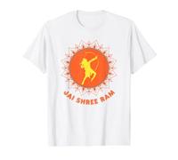 Illustration Jai Shree Ram, Motif Lord Rama pour Les dévots T-Shirt Graphique avec Valeur, Homme, Blanc, S