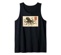 Illustration Japonaise à l'encre de la Vie Marine Débardeur