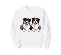 Illustration jumeau Berger Australien regardant Sweatshirt