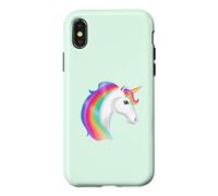 Illustration Magique Licorne Arc-en-Ciel Coque pour iPhone X/XS