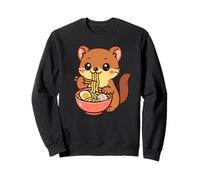 Illustration Mignonne de Loutre Mangeant des Ramen Kawaii Sweatshirt