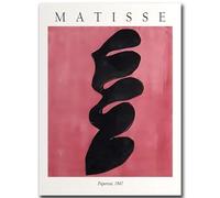 Illustration murale d’Henri Matisse 《Découpe en papier 1947》Affiche Peinture sur toile d’Henri Rousseau Gravures abstraites Tableau de Henri Rousseau pour la décoration intérieure 50x70cm Sans cadre