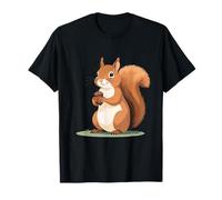 Illustration Naturelle d’Un écureuil avec Un Gland T-Shirt