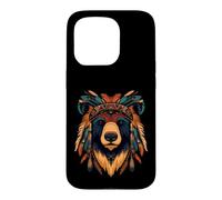 Illustration Ours amérindiens Coque pour iPhone 15 Pro