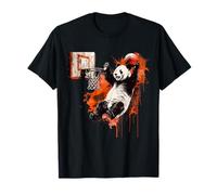 Illustration Panda Bear joueur de basket-ball Slam Dunk T-Shirt