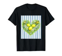 Illustration Papillon et Abeille avec cœur Citron T-Shirt