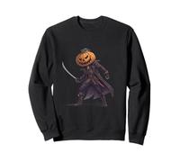 Illustration Pirate tête Citrouille avec épée et Manteau Sweatshirt