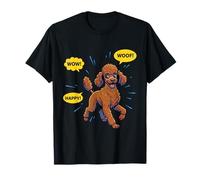 Illustration Pop Art BD Caniche Marron Chocolat T-Shirt