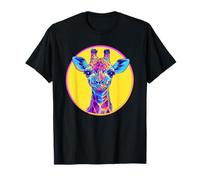 Illustration pop art colorée girafe T-Shirt