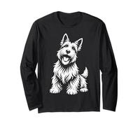 Illustration Portrait de Chien Yorkshire Terrier Manche Longue