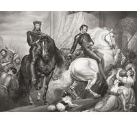 Illustration pour William Shakespeare s play Richard II Acte V Scène II. D'une gravure du XVIIIe siècle par Robert Thew d'après une œuvre de James Northcote. Affiche imprimée par Ken Welsh (45,7 x 33