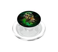 Illustration préhistorique de la vallée de la Lune Tyrannosaurus Rex Dinosaures PopSockets PopGrip pour MagSafe