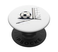Illustration Pure Objet de Football Ball et But PopSockets PopGrip Adhésif