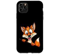 Illustration Renard Cartoon Personnage Curieux Coque pour iPhone 11 Pro Max