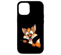 Illustration Renard Cartoon Personnage Curieux Coque pour iPhone 12/12 Pro