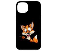 Illustration Renard Cartoon Personnage Curieux Coque pour iPhone 13