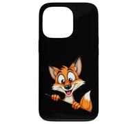 Illustration Renard Cartoon Personnage Curieux Coque pour iPhone 13 Pro