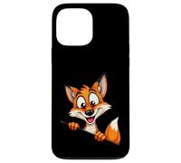 Illustration Renard Cartoon Personnage Curieux Coque pour iPhone 13 Pro Max