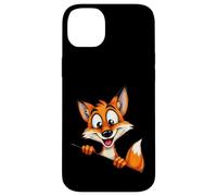 Illustration Renard Cartoon Personnage Curieux Coque pour iPhone 14 Plus