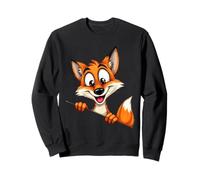 Illustration Renard Cartoon Personnage Curieux Sweatshirt