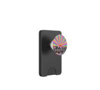 Illustration rétro de Los Angeles Rainbow Skyline PopSockets PopWallet pour MagSafe