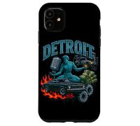 Illustration rétro de Style Bootleg de Detroit Muscle Car City Coque pour iPhone 11