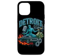 Illustration rétro de Style Bootleg de Detroit Muscle Car City Coque pour iPhone 12/12 Pro