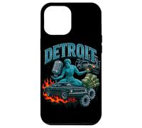 Illustration rétro de Style Bootleg de Detroit Muscle Car City Coque pour iPhone 12 Pro Max