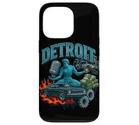 Illustration rétro de Style Bootleg de Detroit Muscle Car City Coque pour iPhone 13 Pro