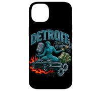 Illustration rétro de Style Bootleg de Detroit Muscle Car City Coque pour iPhone 14 Plus