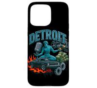 Illustration rétro de Style Bootleg de Detroit Muscle Car City Coque pour iPhone 15 Pro Max