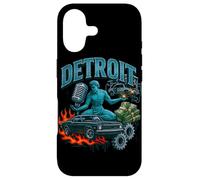 Illustration rétro de Style Bootleg de Detroit Muscle Car City Coque pour iPhone 17