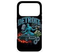 Illustration rétro de Style Bootleg de Detroit Muscle Car City Coque pour iPhone 17 Pro