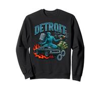 Illustration rétro de Style Bootleg de Detroit Muscle Car City Sweatshirt