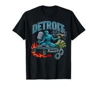 Illustration rétro de Style Bootleg de Detroit Muscle Car City T-Shirt