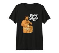 Illustration rétro Ours serré Whities Slip Art T-Shirt Haut de Gamme