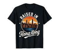 Illustration rétro surélevée à Hong Kong Harbor City T-Shirt