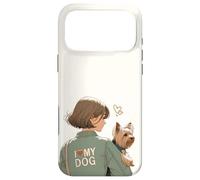 Illustration Silky Terrier Mom J'aime Mon Chien, Vue arrière Coque pour iPhone 17 Pro Max