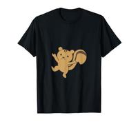 Illustration Simple d'un écureuil rebondissant T-Shirt