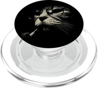 Illustration sophistiquée et Amusante pour Amoureux des Chats de Style Vintage PopSockets PopGrip pour MagSafe