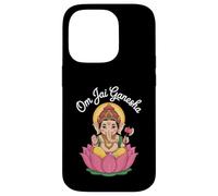 Illustration spirituelle du Lotus Ganesh Om Jai pour Femmes et Hommes Coque pour iPhone 14 Pro