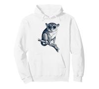 Illustration Tarsier - Rétro, Faune, Petit Singe Mignon Sweat à Capuche