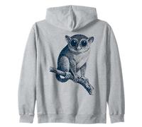 Illustration Tarsier - Rétro, Faune, Petit Singe Mignon Sweat à Capuche