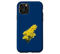 Illustration vectorielle botanique de Solidago Gigantea Wildflower Coque pour iPhone 11 Pro