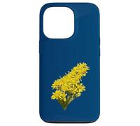 Illustration vectorielle botanique de Solidago Gigantea Wildflower Coque pour iPhone 13 Pro