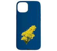 Illustration vectorielle botanique de Solidago Gigantea Wildflower Coque pour iPhone 15 Plus