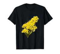 Illustration vectorielle botanique de Solidago Gigantea Wildflower T-Shirt
